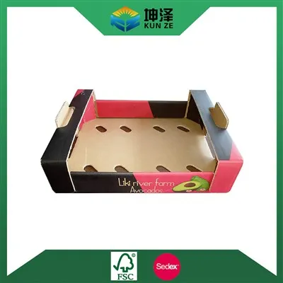 Avokadų pakavimo dėžutės