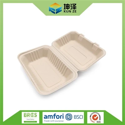 „Bagasse“ išsinešimo dėžutės