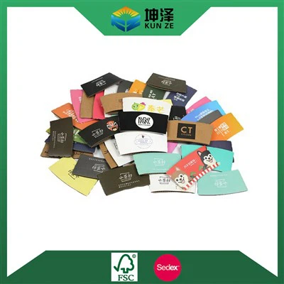 Kavos puodelio kartoninė rankovė