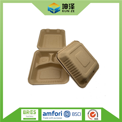 Kviečių šiaudų priešpiečių dėžutė