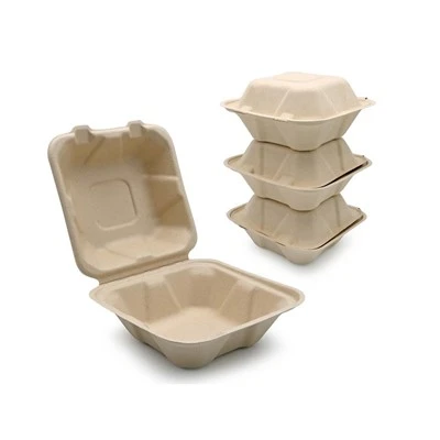 „Bagasse“ mėsainių dėžutė